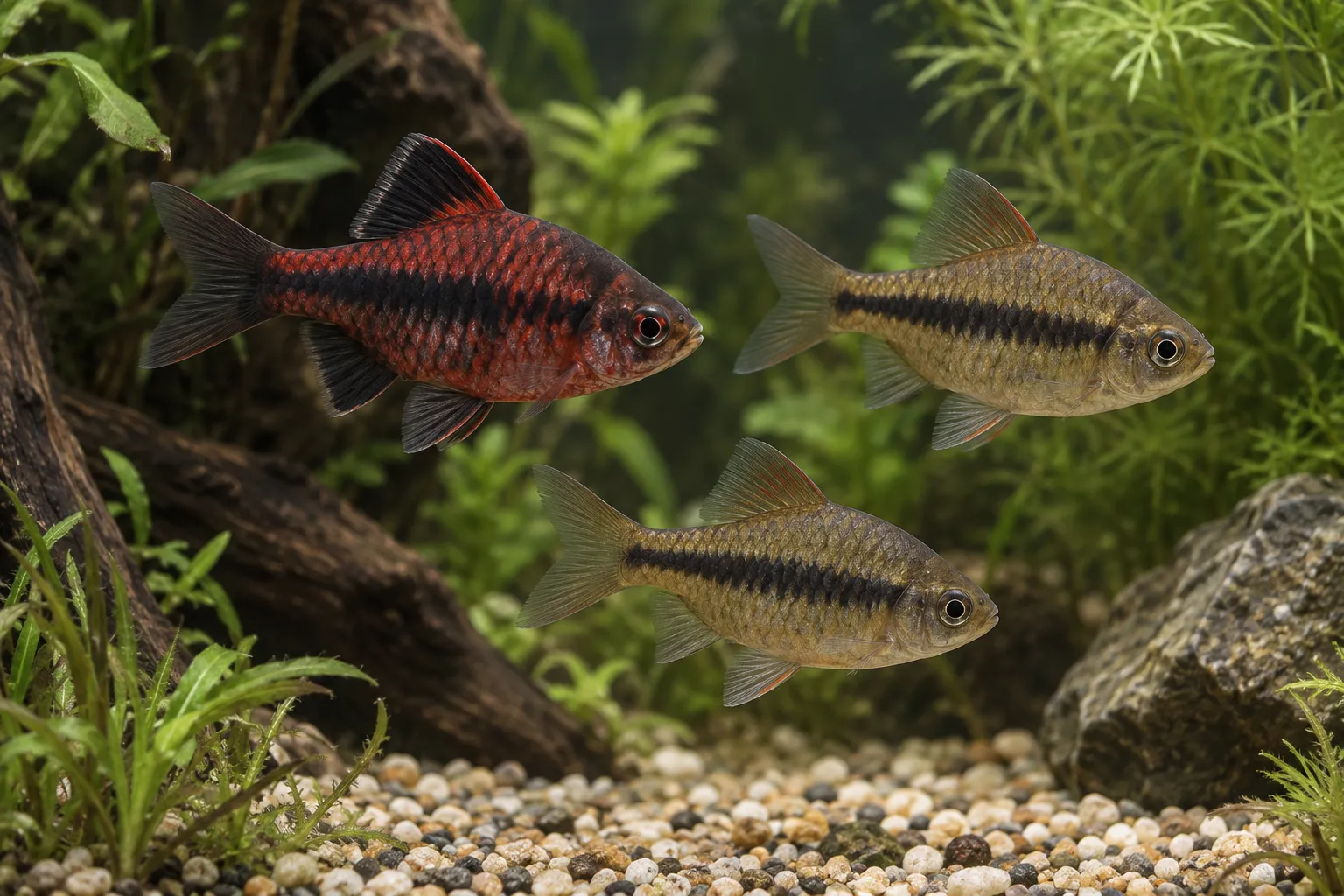 Black Ruby Barb Care Guide: Pethia nigrofasciata