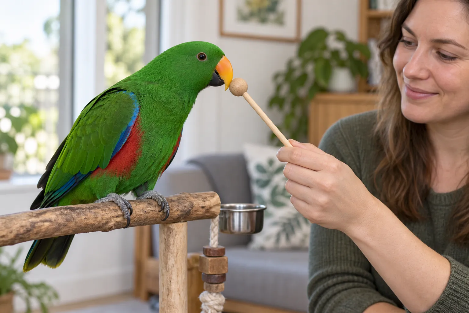 Can Eclectus Parrots Learn Tricks?