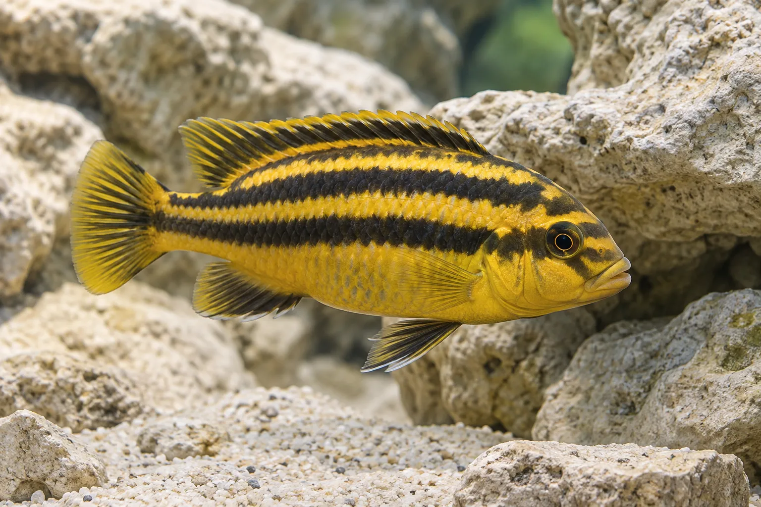 Golden Mbuna Care Guide: Melanochromis auratus